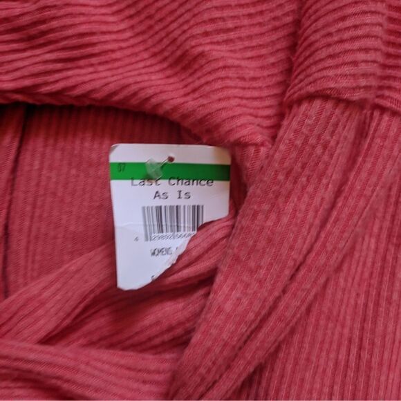 NEW Treasure & Bond Front Tie Coral Ribbed Henley Sweater Small S - Picture 9 of 9